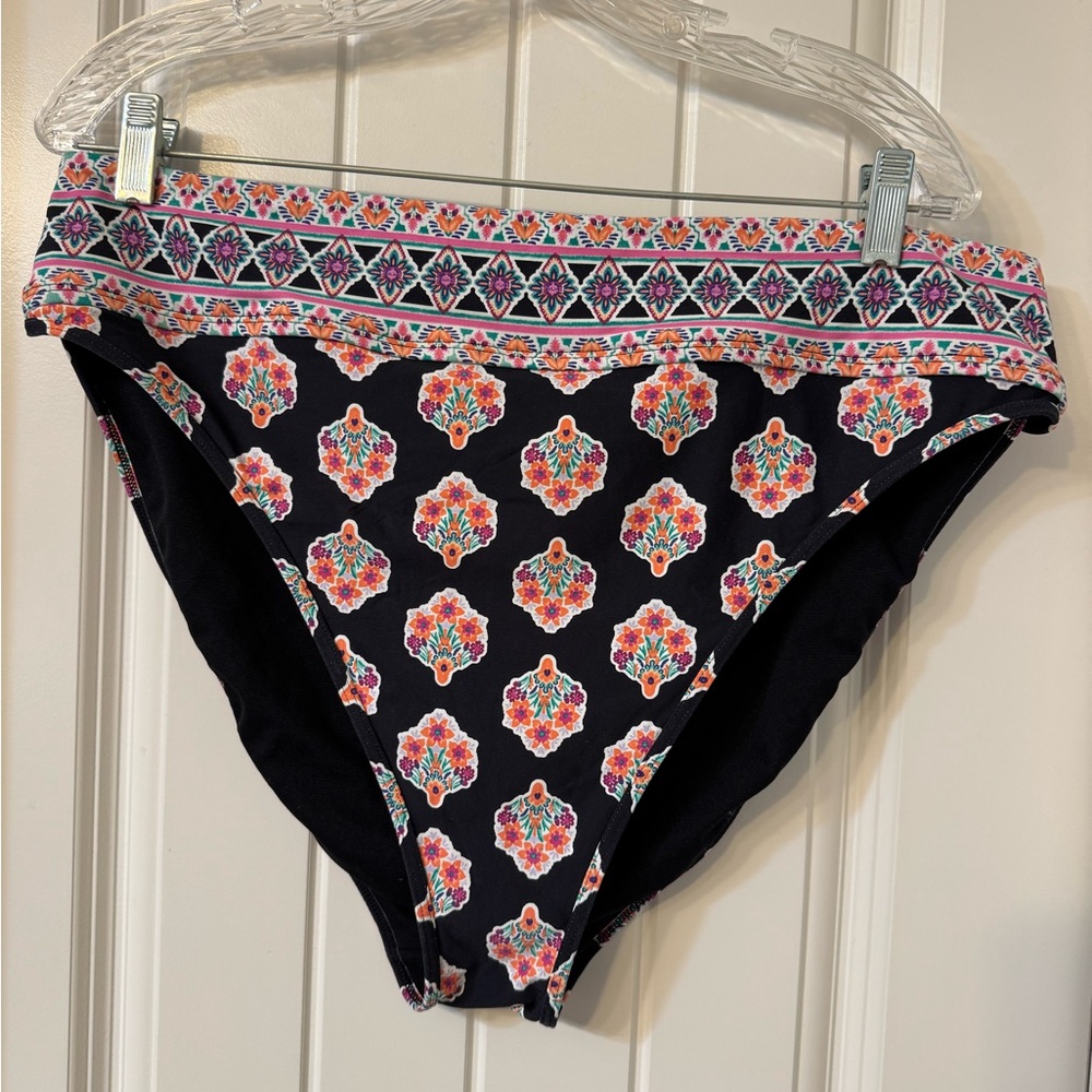 Floral Patterned Women's Swim Bottom